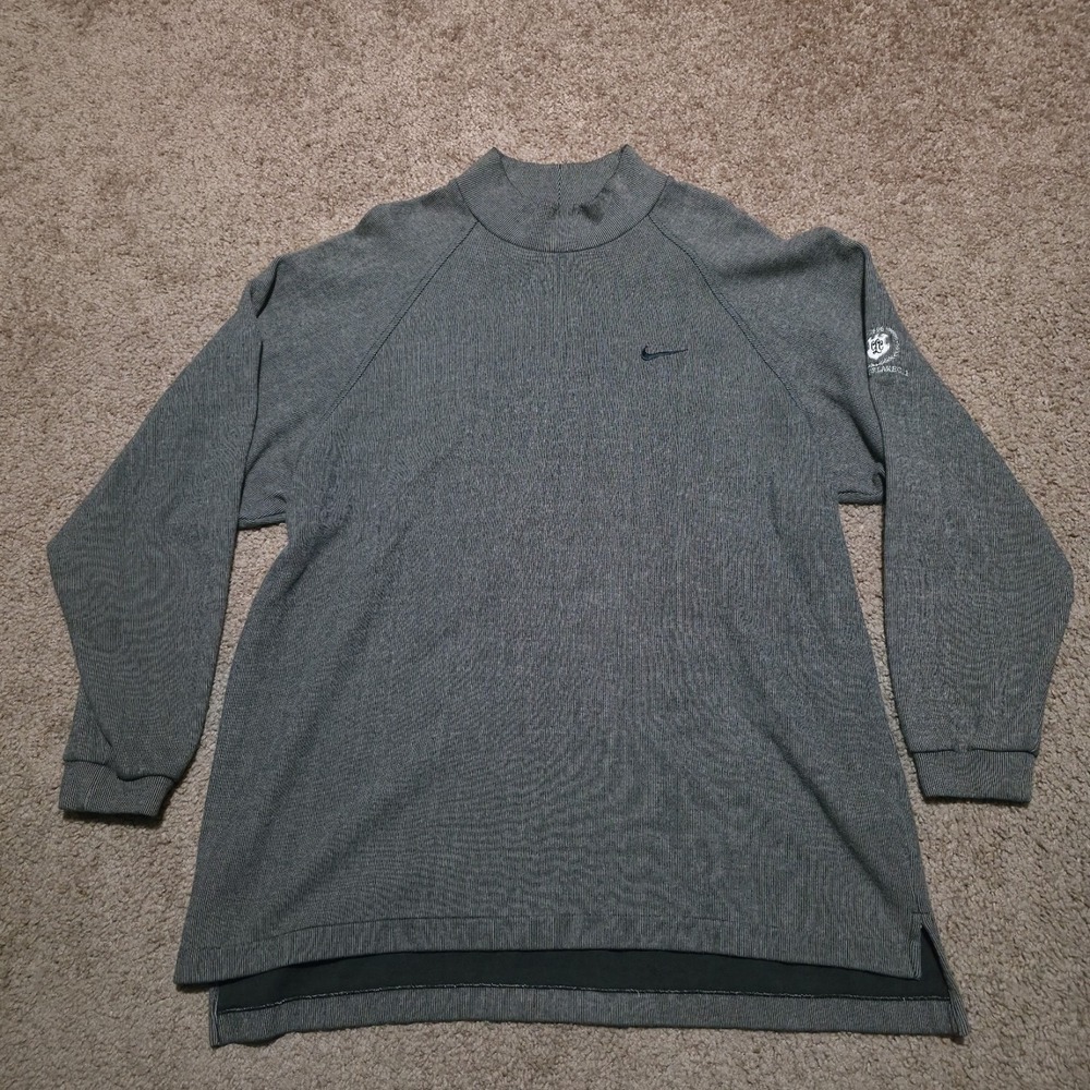Nike Golf Striped Sweater Gray‎ Size Mens Size XL Y2K Vintage